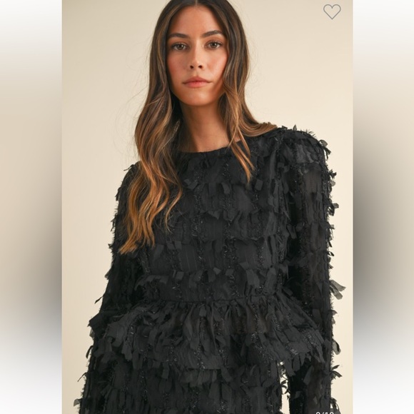 #115 FRINGE CHIFFON RUFFLED TOO AND HIGH LOW MODI SKIRT - Picture 8 of 10